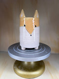 Finley the Fox - Handmade Ceramic Fox Vase