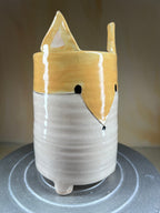 Finley the Fox - Handmade Ceramic Fox Vase
